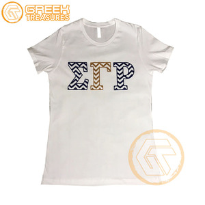 Camiseta personalizada Sigma Gamma Rho para mujer, ropa de hermandad, Jersey de algodón, camiseta transpirable de alta calidad, ropa griega para mujer - Product Image 4