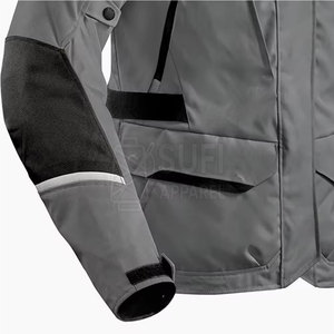 Nouvelle conception de veste d'hiver unisexe en Cordura, couleur unie, imperméable, coupe-vent, logo personnalisable sur le devant, options décontractées, col Bann haut - Product Image 5