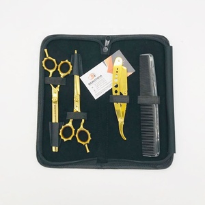 Tóc Salon Cắt Kéo Bền Vững Chuyên Nghiệp Tóc Cắt Kéo Với Dao Cạo Và Lược Tóc Vẻ Đẹp Cắt Tóc Kéo Biểu Tượng Tùy Chỉnh - Product Image 4