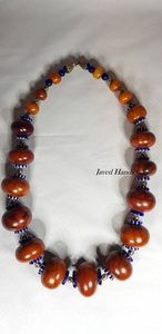 Collar de cuentas de resina de lujo último desain mejor calidad collar de resina de alta pulido hermosa moda cuentas de resina NEC para mujeres - Product Image 3