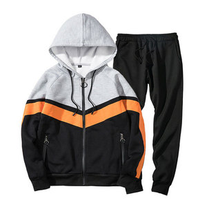 Vêtements de sport décontractés pour hommes Survêtements à fermeture éclair de couleur unie pour les jeunes Gym Training Regular Fit Respirant Confortable pour l'hiver - Product Image 1