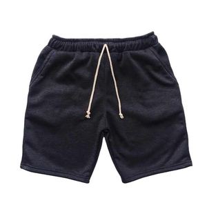 กางเกงขาสั้นกันเหงื่อของผู้ชายกางเกงขาสั้นแบบถักสีพื้นเอวกลางมีเชือกผูกสำหรับใส่เล่นฟิตเนสเล่นกีฬาวิ่งลำลองโลโก้ได้ตามต้องการ - Product Image 6