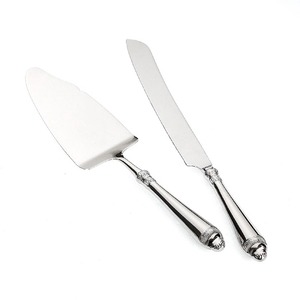 Ensemble de serveur de gâteau en acier inoxydable Couteau à dessert de qualité supérieure Outils de cuisson de cuisine élégants pour anniversaire, mariage et fêtes - Product Image 1