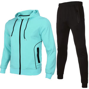 Ensemble de survêtement pour homme en polaire de polyester de haute qualité, prix de gros, jogging pour la course à pied et l'entraînement - Product Image 6