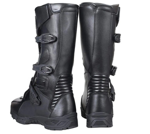 Cuero transpirable Moto Motocross Zapatos de cuero Racing Moto Motocross Botas para hombres - Product Image 1