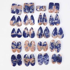 Preciosos Cabujones de Cuarzo Sodalita Natural de Diferentes Formas y Tamaños, Alta Calidad, Tamaños Personalizables para la Creación de Joyería Femenina - Product Image 5