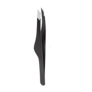 Pinzas para cejas inclinadas con logotipo personalizado, precio al por mayor, herramienta de belleza de nuevo diseño con punta puntiaguda - Product Image 6