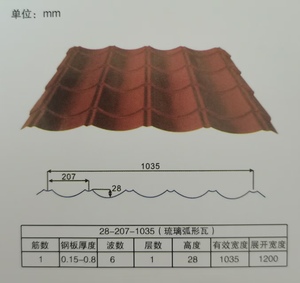 Teja Continua Maule Prepintada 0,40x1113x3775 Negra - Product Image 5