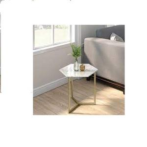 Muebles de estilo para sala de estar, patas de metal plateadas, redondas y modernas - Product Image 5