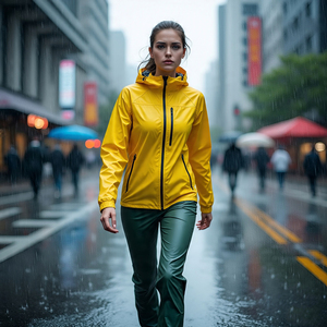 Windbreaker Jacket Rain <b>Pants</b> Suit <b>Ladies</b> High Quality Windbreak Tracksuit Women's Waterproof Nylon Solid Color Rain Suit Women - Product Image 5