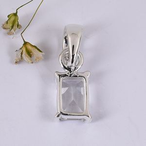 Colgante de Plata de Ley 925 hecho a mano con piedras preciosas naturales Zirconia cúbica encanto de oro amarillo Regalo De Joyería Al por mayor para ella - Product Image 3