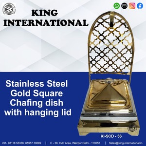 จานบุฟเฟ่ต์สแตนเลสสีเงินสำหรับจัดเลี้ยงบุฟเฟ่ต์ที่ดีที่สุดที่มีคุณภาพสูงใหม่ที่ทันสมัย - Product Image 3