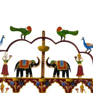 ประติมากรรมเหล็กแบบดั้งเดิมลายสัตว์สำหรับตกแต่งเทศกาลดีวาลี - Product Image 3