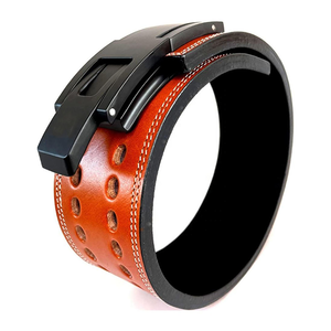 เข็มขัดยกน้ำหนักหนังวัวแท้แบบกำหนดเองสำหรับการเคลื่อนไหวในโรงยิม - Product Image 6