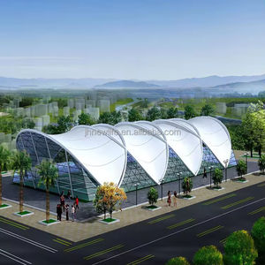 Grand Toit De Stade PVDF Structure De Membrane De Traction Court De Tennis Cour De Cricket Ville Stade Couverture De Toit Conception à Vendre - Product Image 2