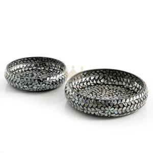 Arabian Wholesale 2024 Mother of Pearl <b>Chocolate</b> Bowl Black <b>Seashell</b> Inlay <b>Chocolate</b> Serving Bowls - Product Image 4