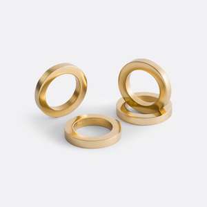 Servilletero de bambú de latón, suministros para eventos, decoración para fiestas de boda, anillos de tejido decorativos, servilleteros de lujo reutilizables para la venta - Product Image 6