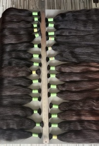 Extensiones de cabello humano de alta calidad de un solo donante, paquete de cabello crudo Remy suave del templo del sur de la India - Product Image 4