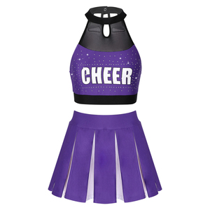 Cheerleader Costume for Girls Uniform Comfortable and Soft Fabrics High Quality <b>Cheerleading</b> Dress - Product Image 2