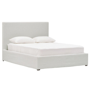 TH-H8367 Italy Modern Minimalist Style Solid Wood Bedroom Furniture <b>Set</b> Linen Fabric Luxury Hotel Bed Design With High Soft Head - Product Image 1