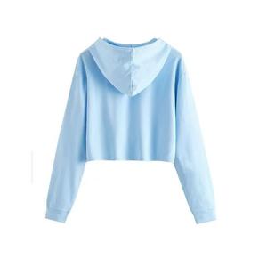 เสื้อฮู้ดแขนยาวแบบคร็อปสำหรับผู้หญิงเสื้อครอปแขนยาวคอกลมเสื้อสวมหัวทรงโอเวอร์ไซส์จากซัพพลายเออร์ BD - Product Image 5