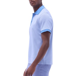 2024เสื้อโปโลแขนครึ่งสีทึบสำหรับผู้ชาย, เสื้อยืดถักแบบมืออาชีพใส่สบายสไตล์ทางการ - Product Image 3