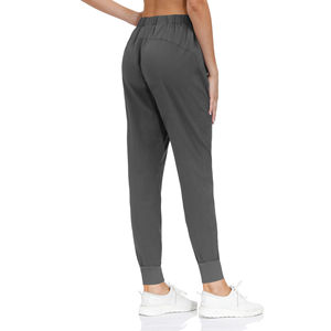 Pantalones Deportivos de Mujer para Invierno 2026, Ecológicos, Cortavientos, Térmicos, Forrados de Felpa, Estilo Urbano, Personalizados, de Cintura Media, Corte Holgado, Frente Plano - Product Image 4