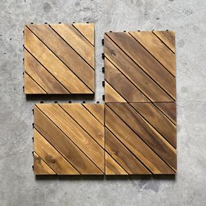 Carreaux de terrasse en bois d'acacia de 30x30x2.4 cm de haute qualité pour le plancher/plancher extérieur/trottoir de jardin/patio - Product Image 6