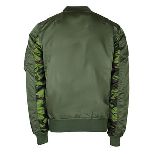 Streetwear High Quality Canvas Stand Collar Waterproof Windproof Winter Bomber <b>Jackets</b> for Adult <b>Men</b> with Custom Design - Product Image 2