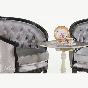 Fauteuil de salon numéro 5503 en acajou ancien avec assise en mousse épaisse et tissu doux, finition soignée - Product Image 3