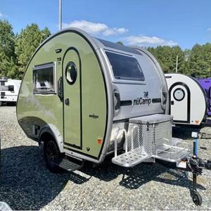 Autocaravana Ligera, Pequeña y Moderna, 100% Original, Estándar Australiano, Mini Caravana con Piso de Madera Color Rosa, 6 Personas - Product Image 1