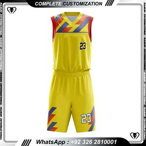 Ventes chaudes Uniforme de basket-ball Sublimé Unisexe Vêtements de ligue Confortable à porter Uniforme de basket-ball - Product Image 2