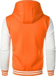 Veste universitaire en laine et toile personnalisée unisexe manteau Letterman de baseball brodé sur mesure pour hommes et femmes style équipe universitaire - Product Image 2