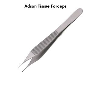 Pinces Adson dentées et non dentées en acier inoxydable, chirurgicales, médicales, dentaires, vétérinaires, CE ISO OEM Debonairii - Product Image 2