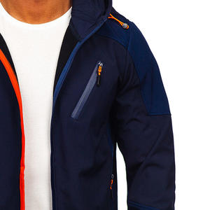 บริการ OEM แจ็คเก็ตแบบนุ่มสําหรับผู้ชายสีทึบธรรมดา / ขายส่งแจ็คเก็ตแบบนุ่มขนาดบวกที่สะดวกสบายกันลมสําหรับผู้ชาย - Product Image 6