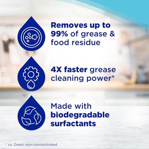 Liquide vaisselle Dawn Platinum, parfum pluie fraîche, 32,7 fl oz - Product Image 2