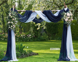 Draperies d'arche de mariage transparentes de couleurs personnalisées pour fonds de décoration, cérémonie de mariage et auvent de <span class=keywords><strong>lit</strong></span> - Product Image 3