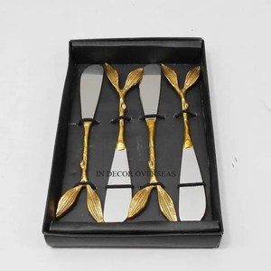 Lujosa calidad Metal totalmente de alto grado chapado en oro único diseñador de lujo cubiertos accesorios para el hogar y la cocina del Hotel - Product Image 6