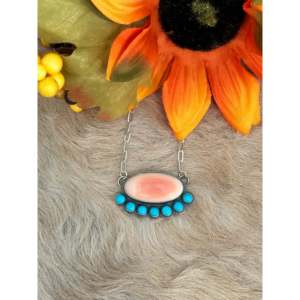 Collier en argent sterling multi-pierres Gilbert Platero, bijoux superposés tendance - Product Image 1