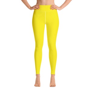 Leggings d'entraînement extensibles dans les quatre sens solides et respirants pour femmes taille haute Spandex doux/Nylon Logo personnalisé pour le yoga de course athlétique - Product Image 5