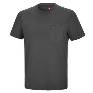 T-shirt in cotone elasticizzato con tasca - Product Image 5
