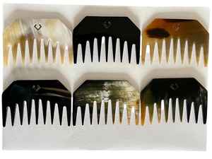 Peine de cuerno de búfalo ecológico hecho a mano, cepillo de pelo rústico de calidad Premium, artesanías naturales para el Día DE LA Madre de RM International - Product Image 2