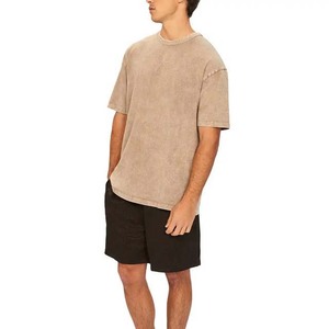 Private Label High Street Casual Customized Men's Plus Size T-Shirt Shorts Tracksuit <b>Sets</b> 100% Cotton Quick Dry Summer - Product Image 2