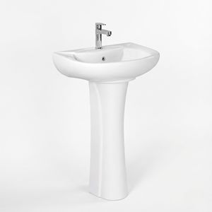Lavabo sur pied Baleno moderne et écologique avec égouttoir pour salle de bain et usage en entrepôt - Product Image 1