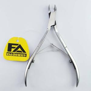 Pinzas para cutículas de la mejor calidad, junta de caja, doble resorte, mango impreso, acabado de pulido de espejo - Product Image 4