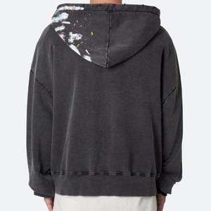 Suéter de Punto Personalizado con Logotipo de Invierno para Hombre, Sudadera con Capucha de Moda y Estilo Urbano, Lavado Ácido - Product Image 2