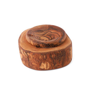 Tradebyd Cendrier en bois sculpté fait à la main Plateau à fumer durable Porte-cendres en bois écologique pour les cadeaux et la décoration - Product Image 4