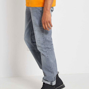 Pantalons en jean pour hommes respirants de haute qualité, bouton, design personnalisable, 100% coton, vente en gros disponible, plusieurs couleurs et tailles - Product Image 2