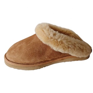 Zapatillas uggs para mujer, Zapatillas de casa de piel de oveja australiana real, zapatillas de Interior de piel de oveja al por mayor de fábrica - Product Image 6