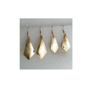 Wholesale <b>Fashion</b> Jewelry Brass <b>Earring</b> Ring for Women Rose Gold Wedding Rings Brass Jewelry Leaf Design - Product Image 3